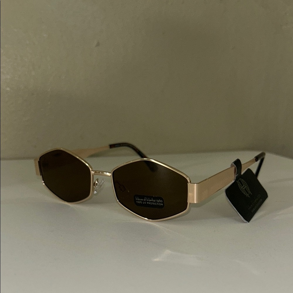 House of Harlow 1960 Gold Sunglasses